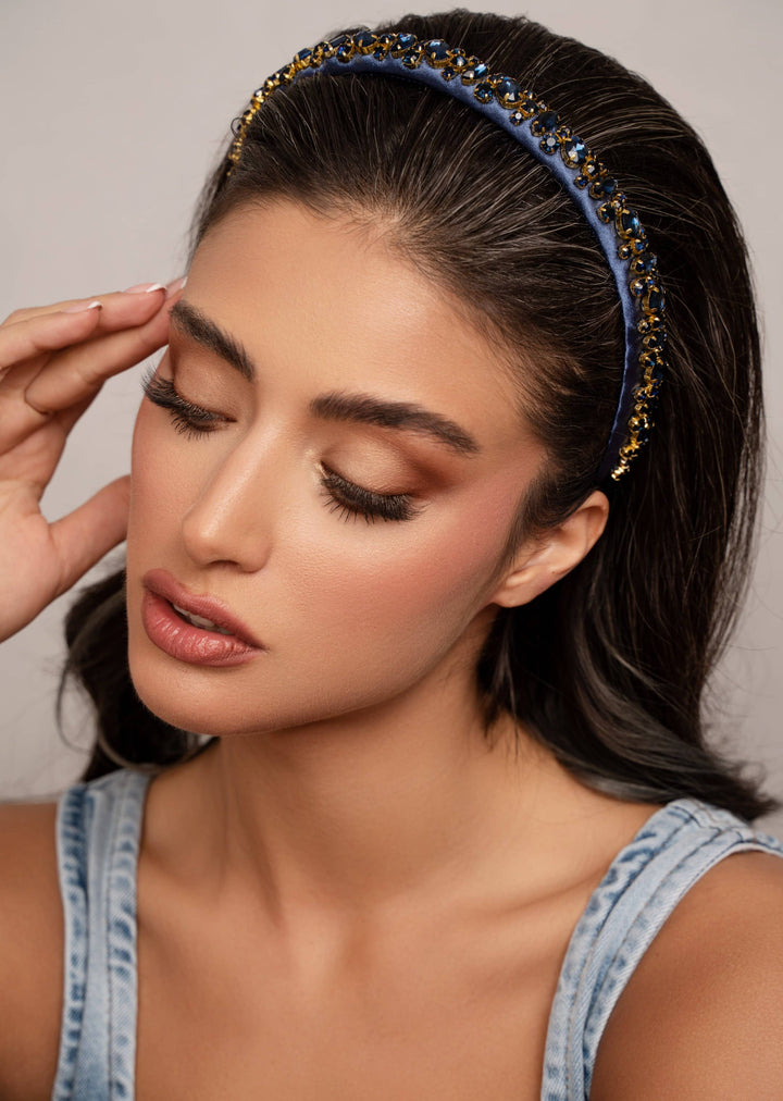 Lauren Women’s Hand-Stitched Crystal Headband