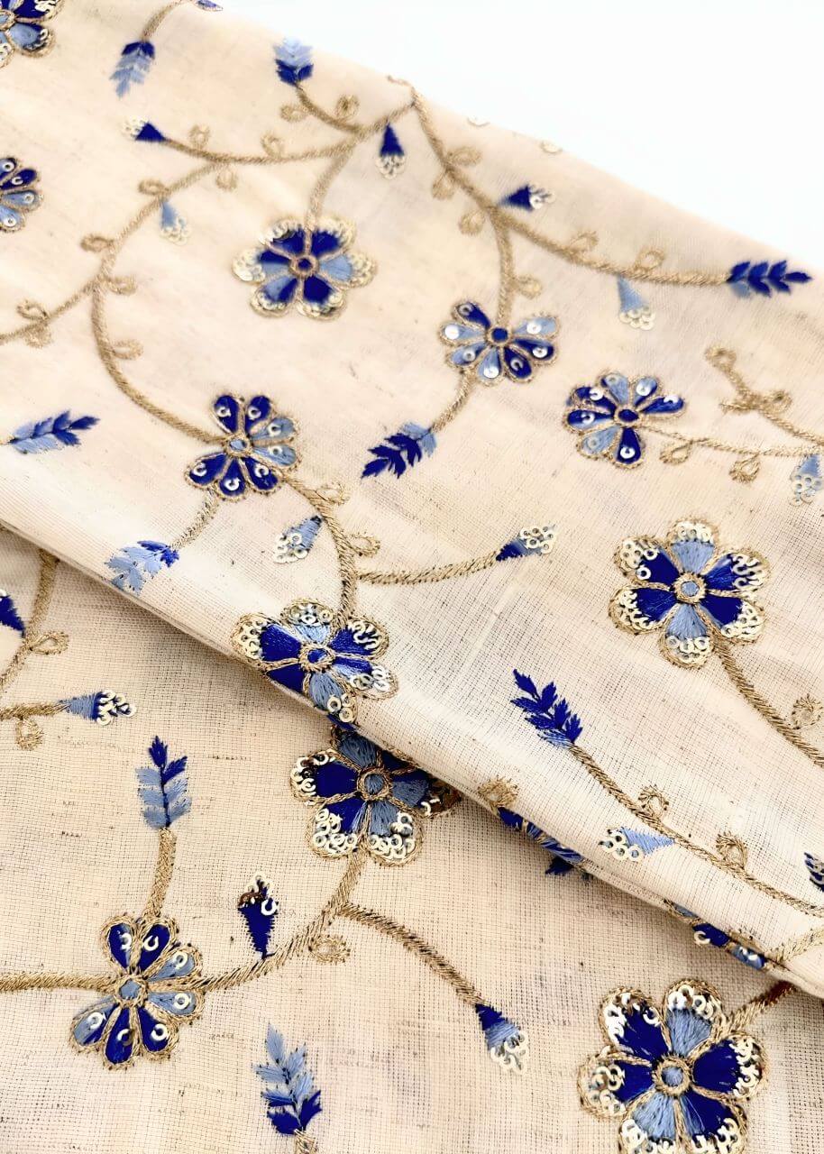 Bleige Embroidered Cotton Turban