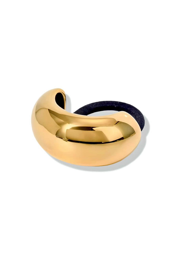 Small Gold Chunky Hair Tie Cuff | 18K Gold Plated