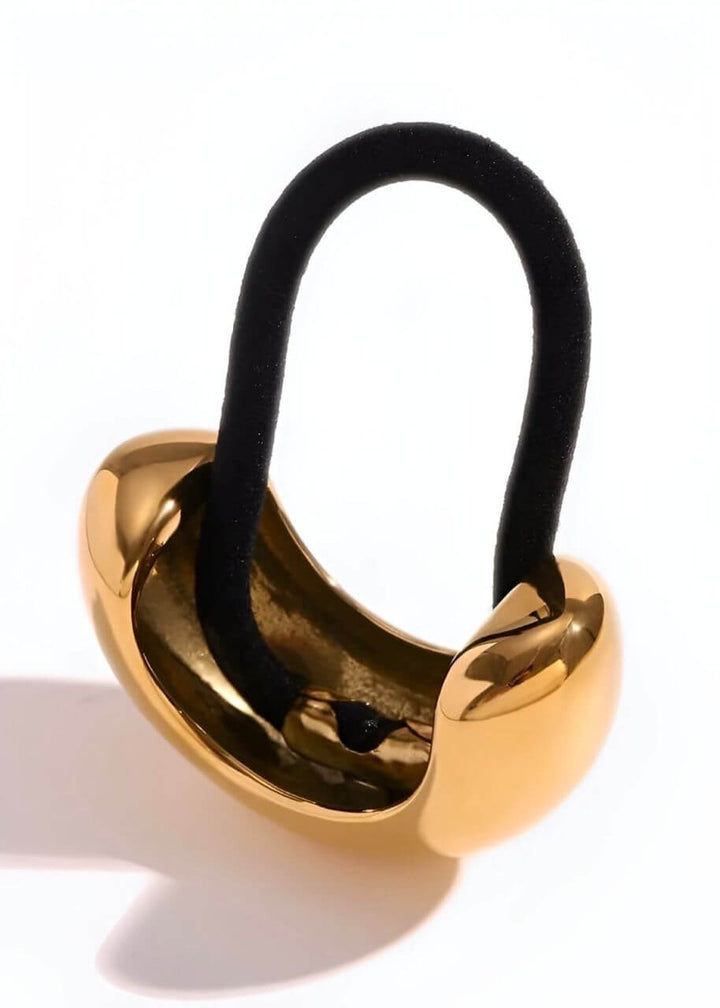 Small Gold Chunky Hair Tie Cuff | 18K Gold Plated