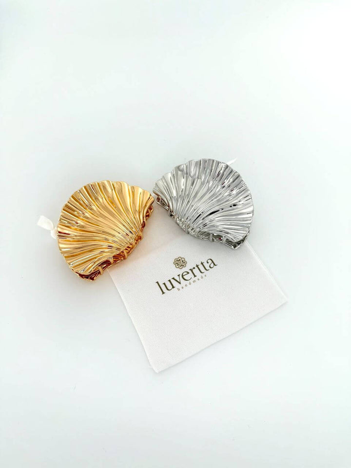 Metal Seashell Hair Claw Clips