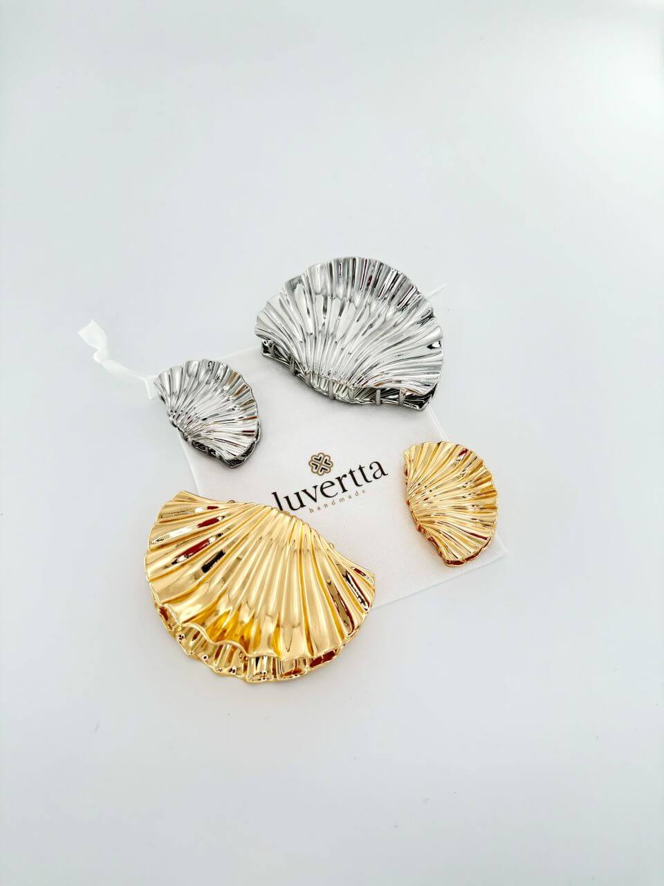 Metal Seashell Hair Claw Clips