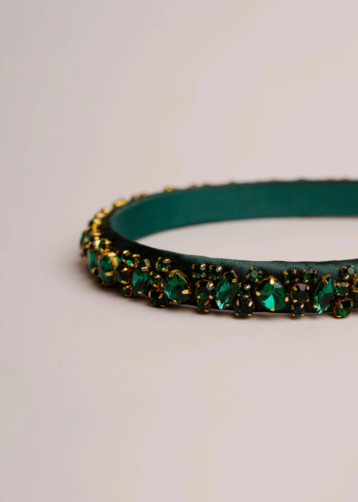 Lauren Women’s Hand-Stitched Crystal Headband