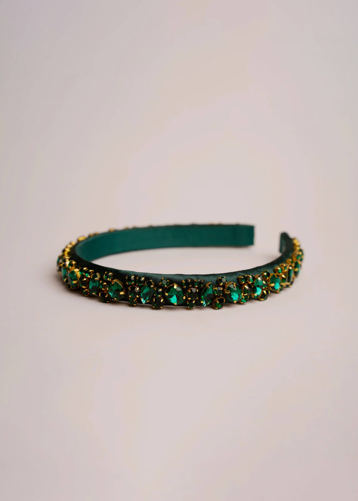 Lauren Women’s Hand-Stitched Crystal Headband
