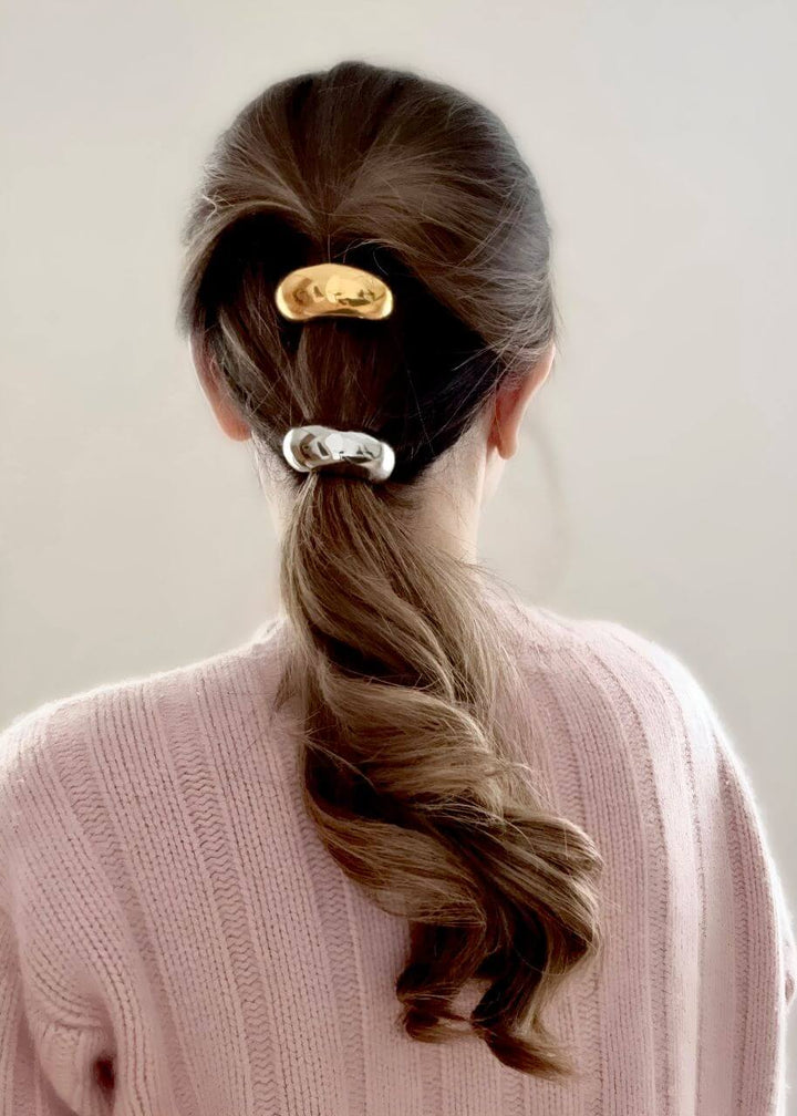 Small Gold Chunky Hair Tie Cuff | 18K Gold Plated