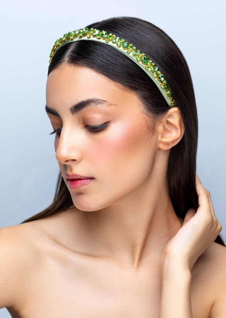 Lauren Women’s Hand-Stitched Crystal Headband
