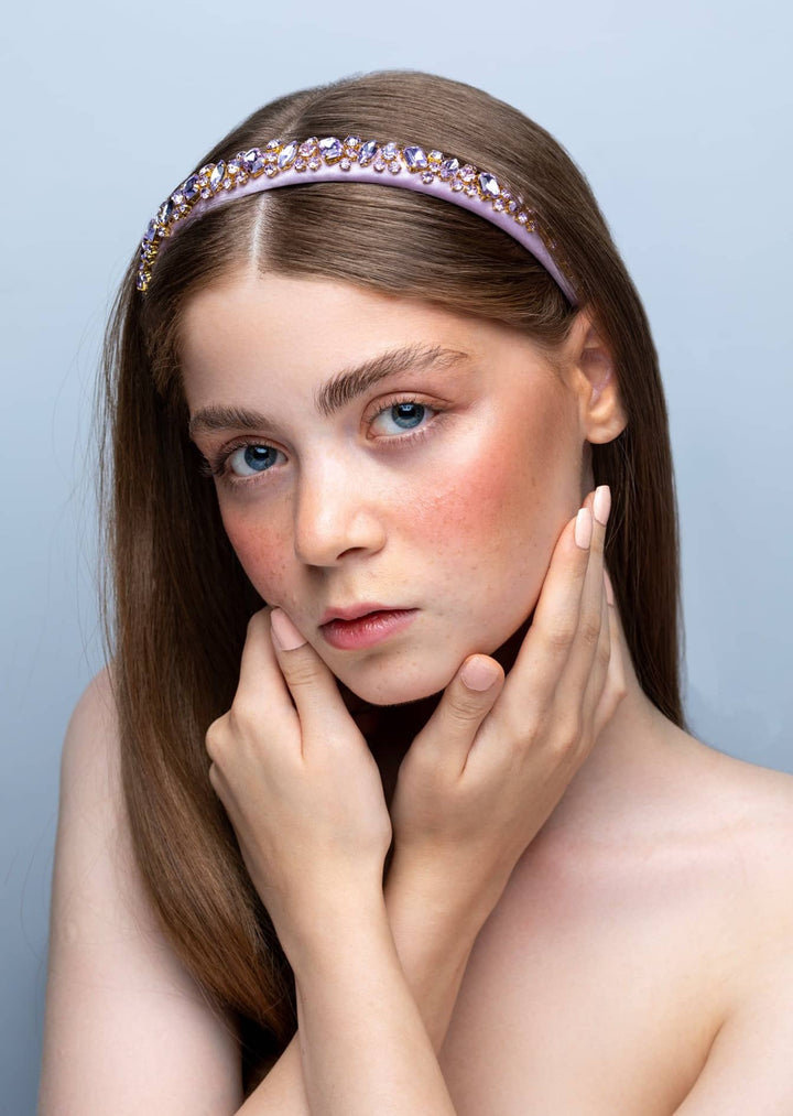 Lauren Women’s Hand-Stitched Crystal Headband