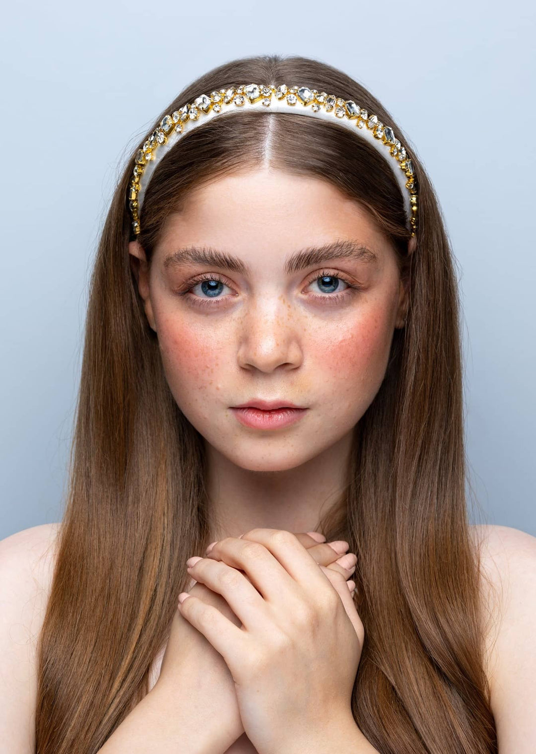 Lauren Women’s Hand-Stitched Crystal Headband