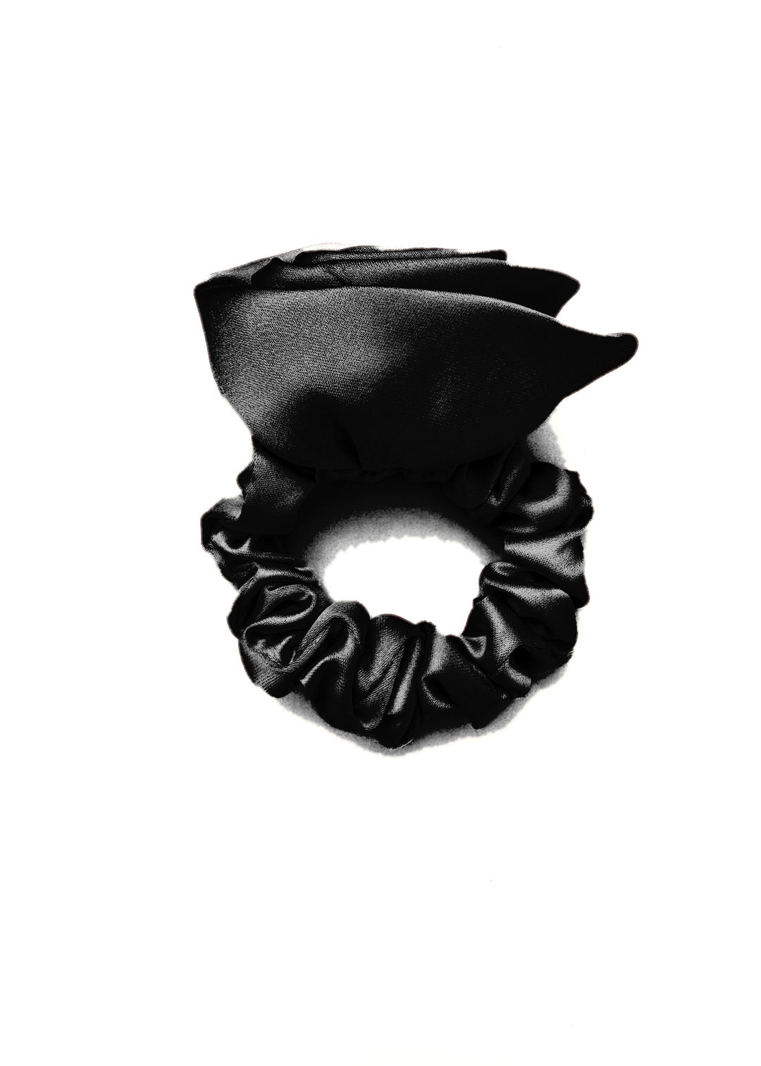 Baby Blue Rose-Shaped Scrunchy