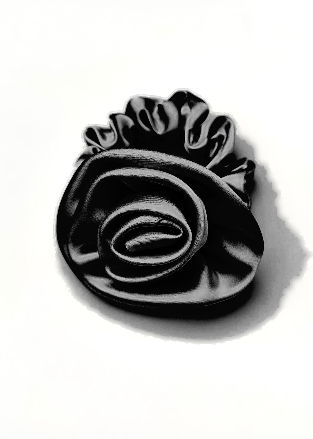 Black Rose-Shaped Scrunchy